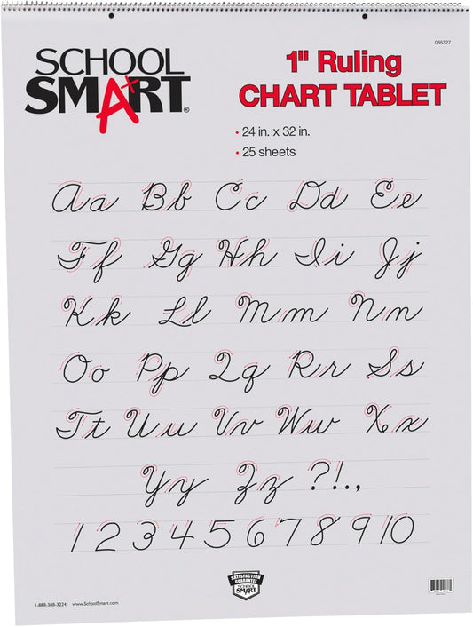 School Smart Chart Tablet: Large 24x32, 1 Rule