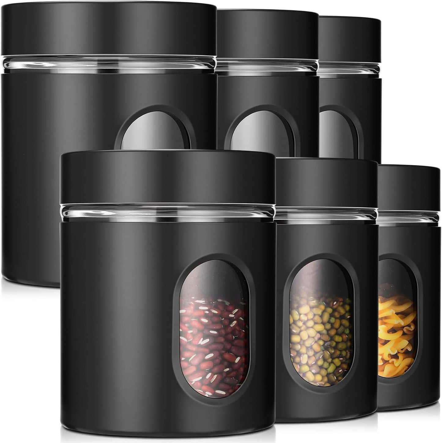 Patelai 6 Pack Kitchen Canisters Set for Food Storage Needs