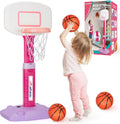 Toddler Basketball Hoop Indoor Adjustable Kids Hoop with 3 Balls