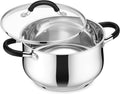 E-far 6 QT Stainless Steel Stock Pot - Durable Family Cooker