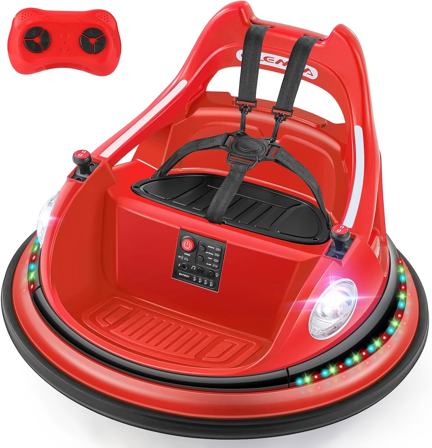ELEMARA Kids Bumper Car with Remote Control and Music Features