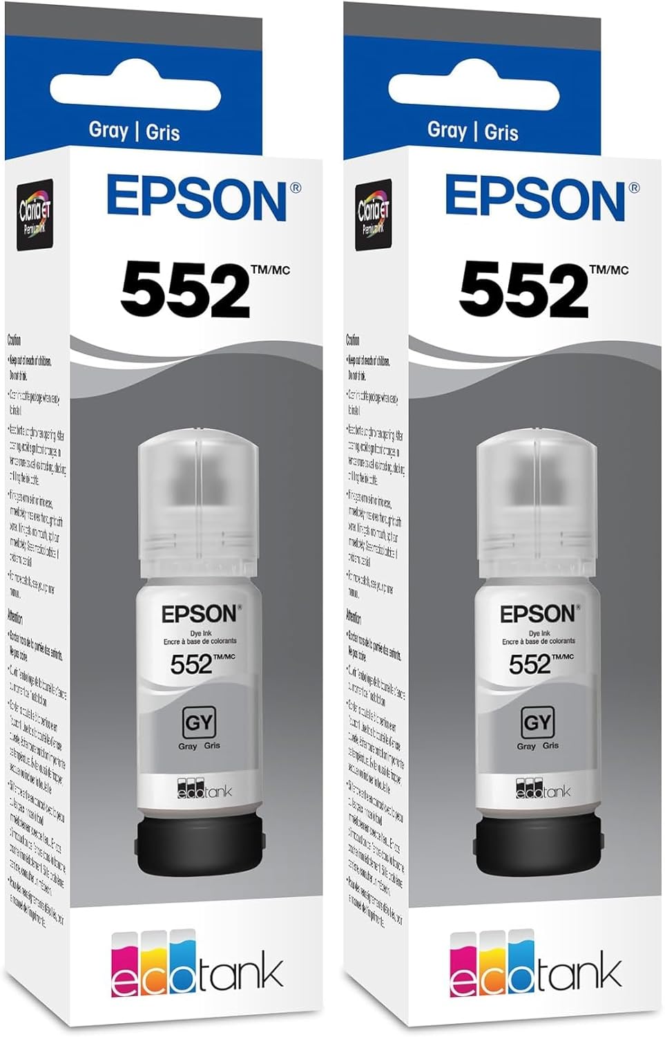 Epson Claria ET Premium T552520 High Capacity Gray Ink Bottles