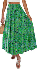 ZESICA Women's High Waist Plaid Maxi Skirt for Summer Style