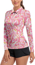 Soneven Womens Long Sleeve Polos 1/4 Zip Golf Shirt for Work