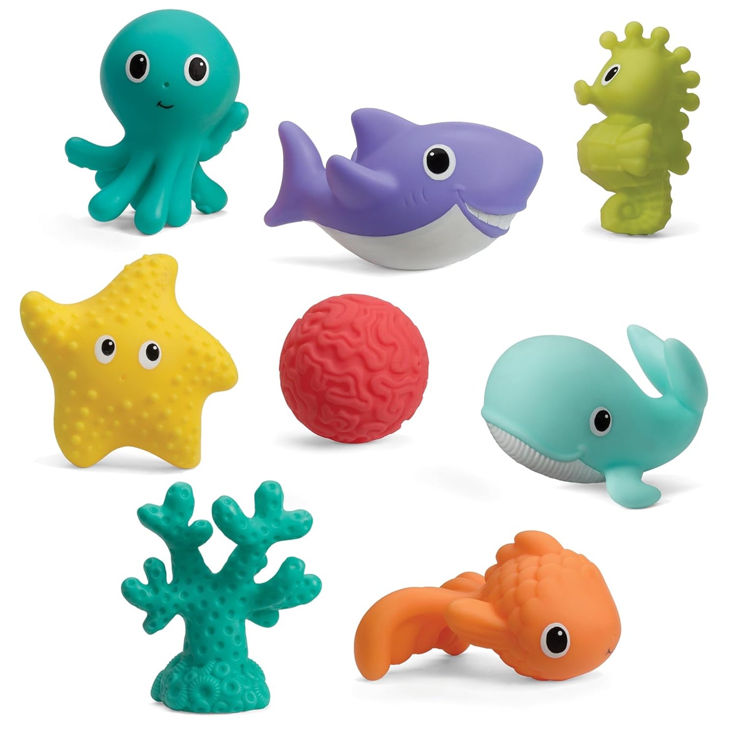 Infantino Aquarium Bath Squirters Set - Splashy Fun!