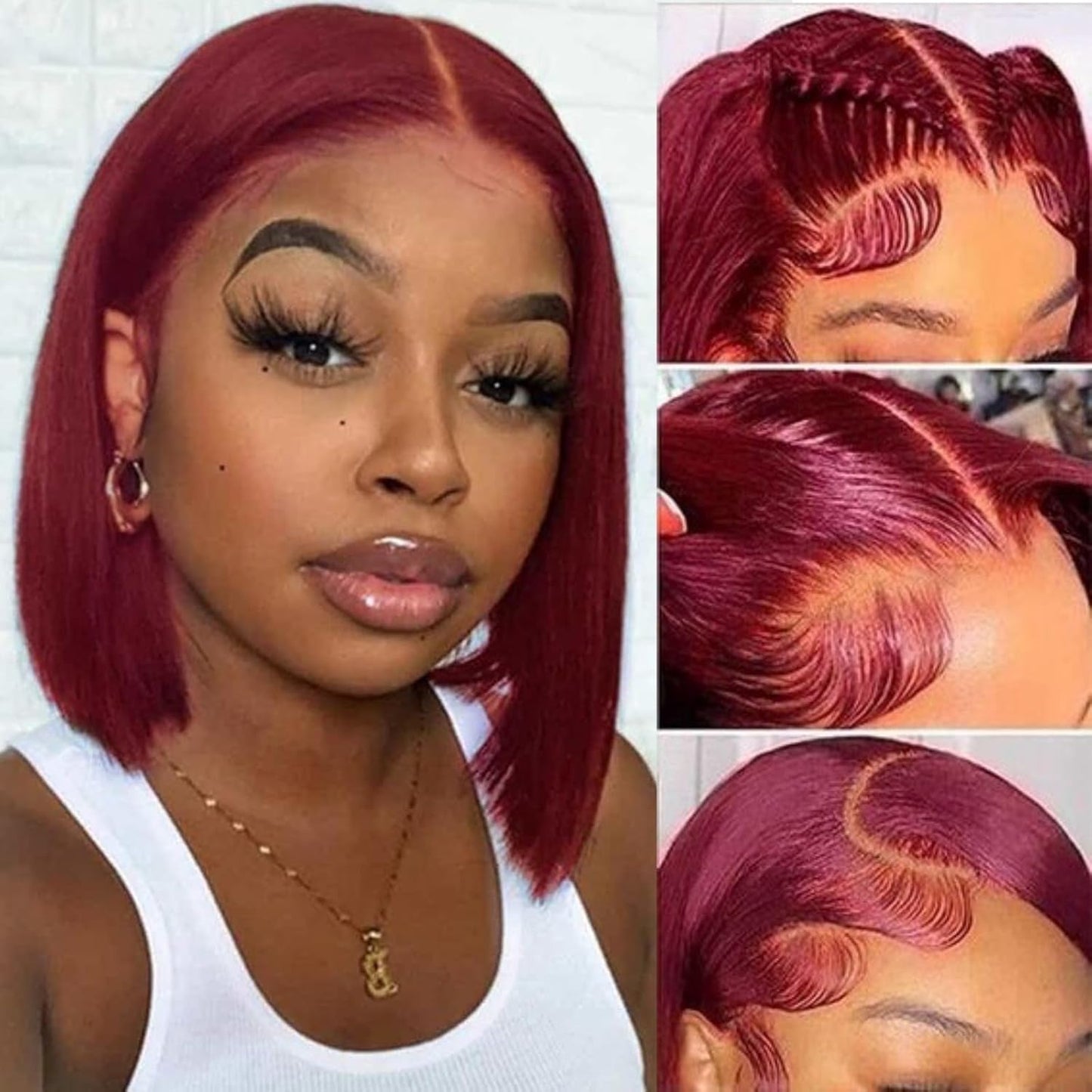 99j Bob Wig Human Hair Lace Front Wigs for Black Women