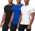DEVOPS 3 Pack Men's Cool Dry Compression Shirts (Style 3HWM)
