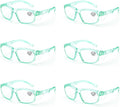 ProtectX Stylish Anti-Fog Safety Glasses with Readers - Jade