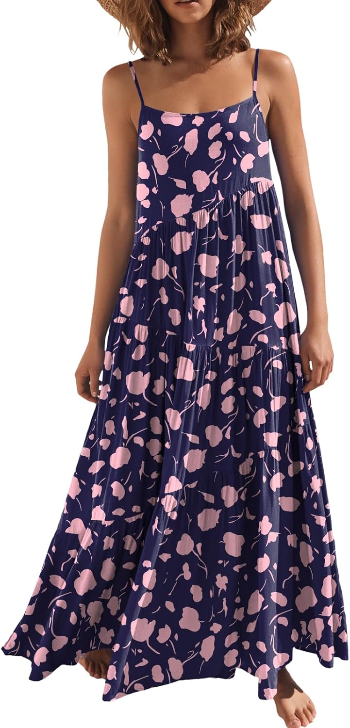 ANRABESS Women Summer Casual Loose Sundress for Beach