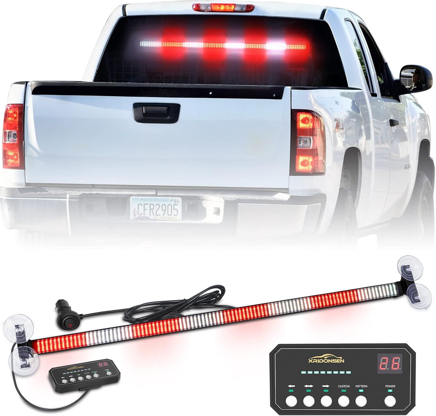 XRIDONSEN 35 inch Traffic Advisor Light Bar for Emergency Use