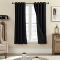 100% Blackout 340 GSM Curtain Panels - Full Light Blocking Drapes