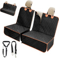 Dog Car Seat Cover for Back Seat - Waterproof Convertible 2-in-1