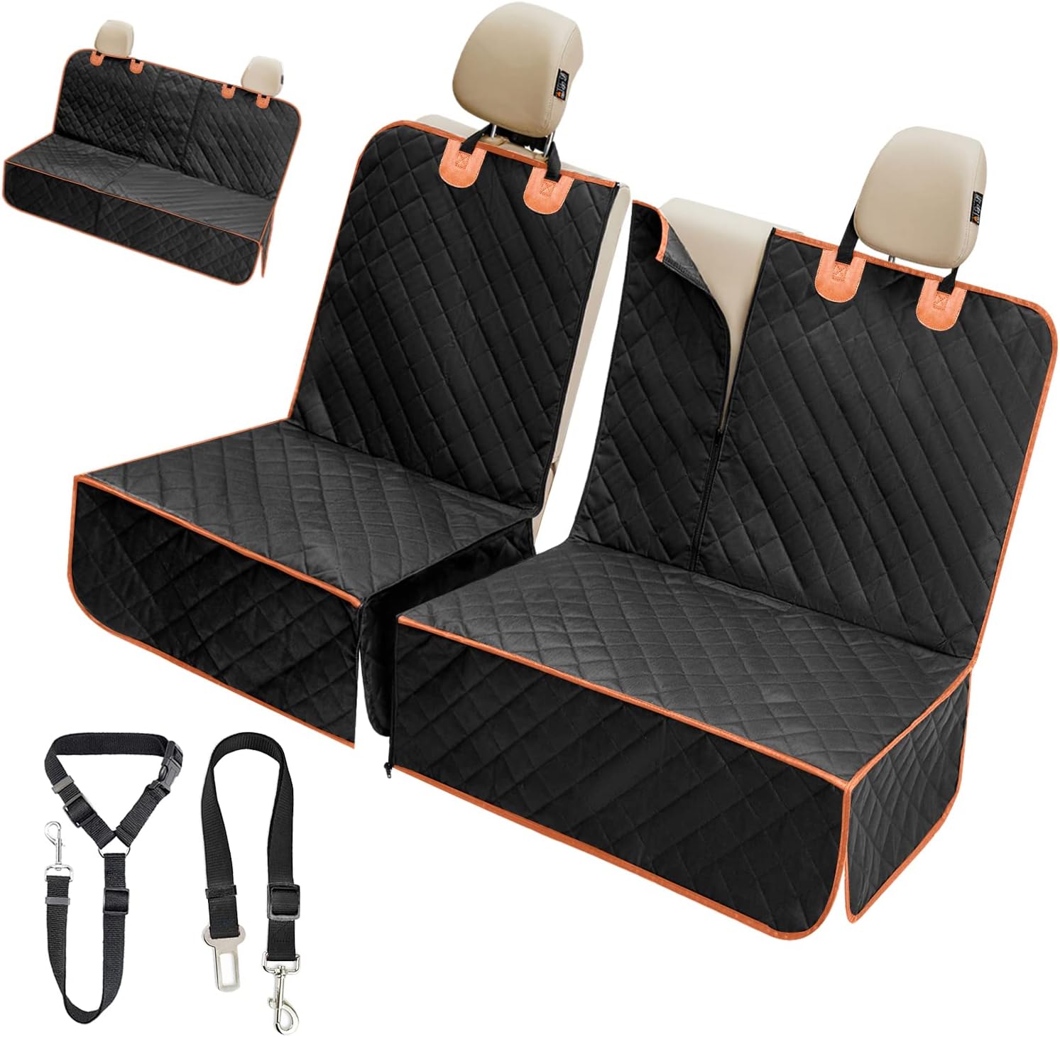 IVY&LANE Dog Car Seat Cover for Back Seat and Front Seat