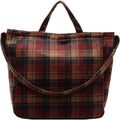 Plaid Crossbody Bag Casual Hobo Tote Bag Large Laptop Bag - Everyday