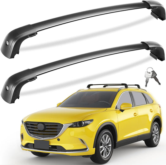 Tuyoung Lockable Roof Rack Cross Bars for Mazda CX-9 2016-2023