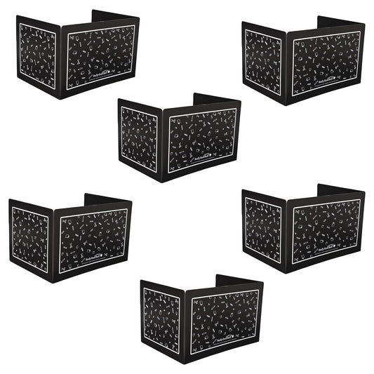 Deluxe Privacy Shields for Student Desks - Set of 6 Black