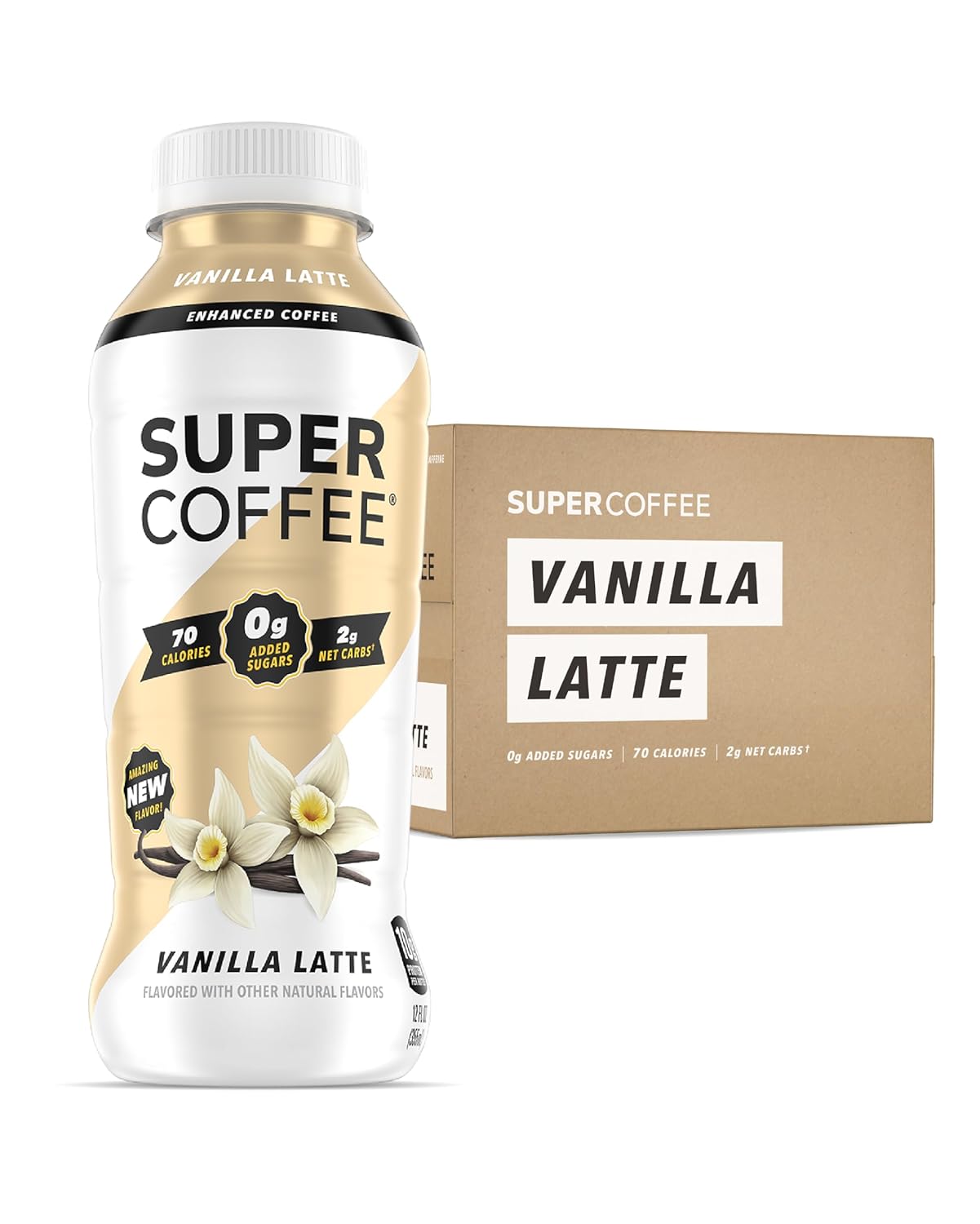 Keto Vanilla Latte Iced Coffee - High Protein, Low Carb