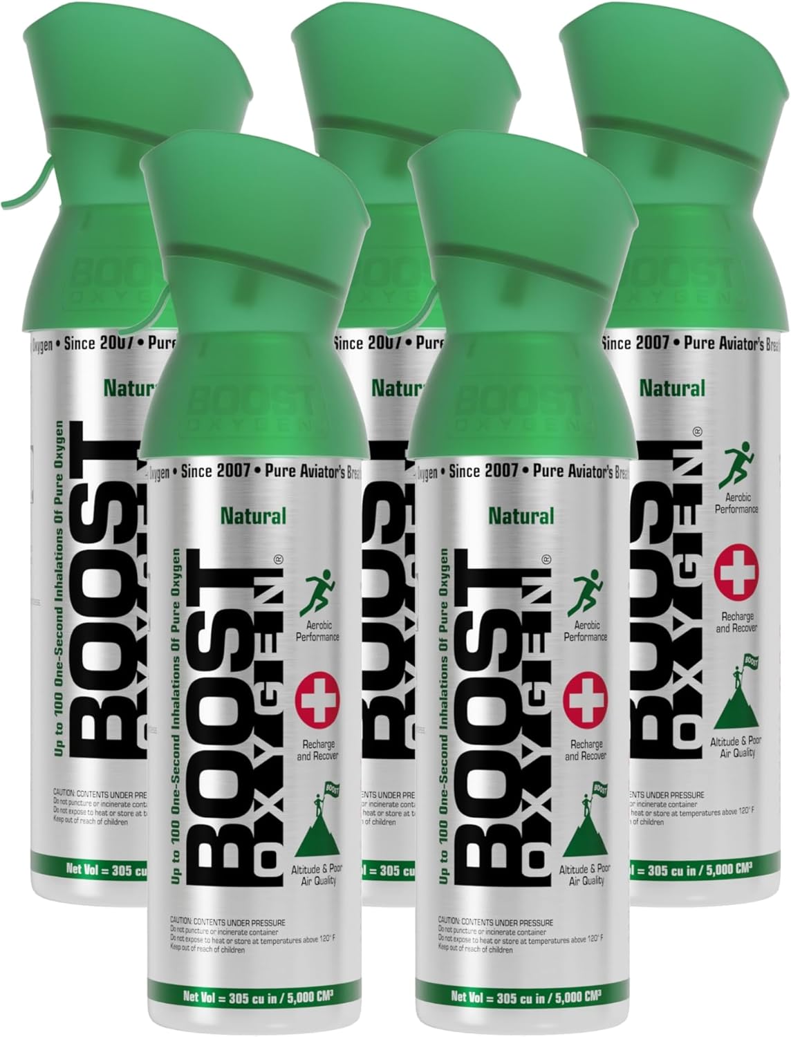 Boost Oxygen Medium Natural 5L Canister for Aerobic Recovery