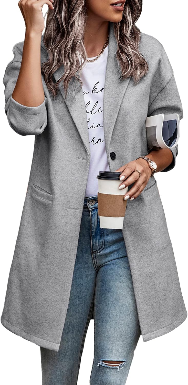 PRETTYGARDEN Women Plaid Shacket Jacket for Trendy Fall Style