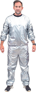 Todd & Margo Shiny Silver Workout Top and Pants Deluxe Sweatsuit