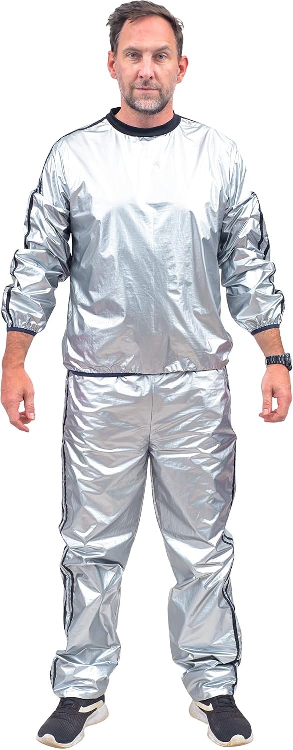 Todd & Margo Shiny Silver Workout Top and Pants Deluxe Costume Set