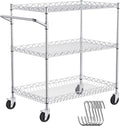 VEVOR 3-Tier Utility Cart: 661 LBS Capacity & Portable Storage