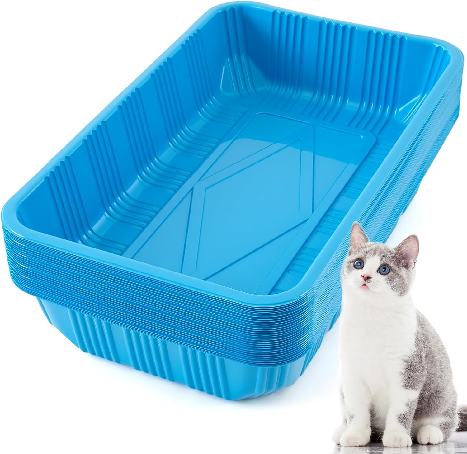 Disposable Cat Litter Tray for Small Pets - 30 Pack Litter Boxes
