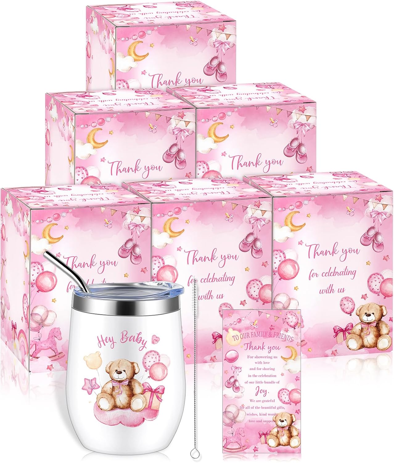 Hoolerry Baby Shower Game Prizes with Insulated Tumbler Set