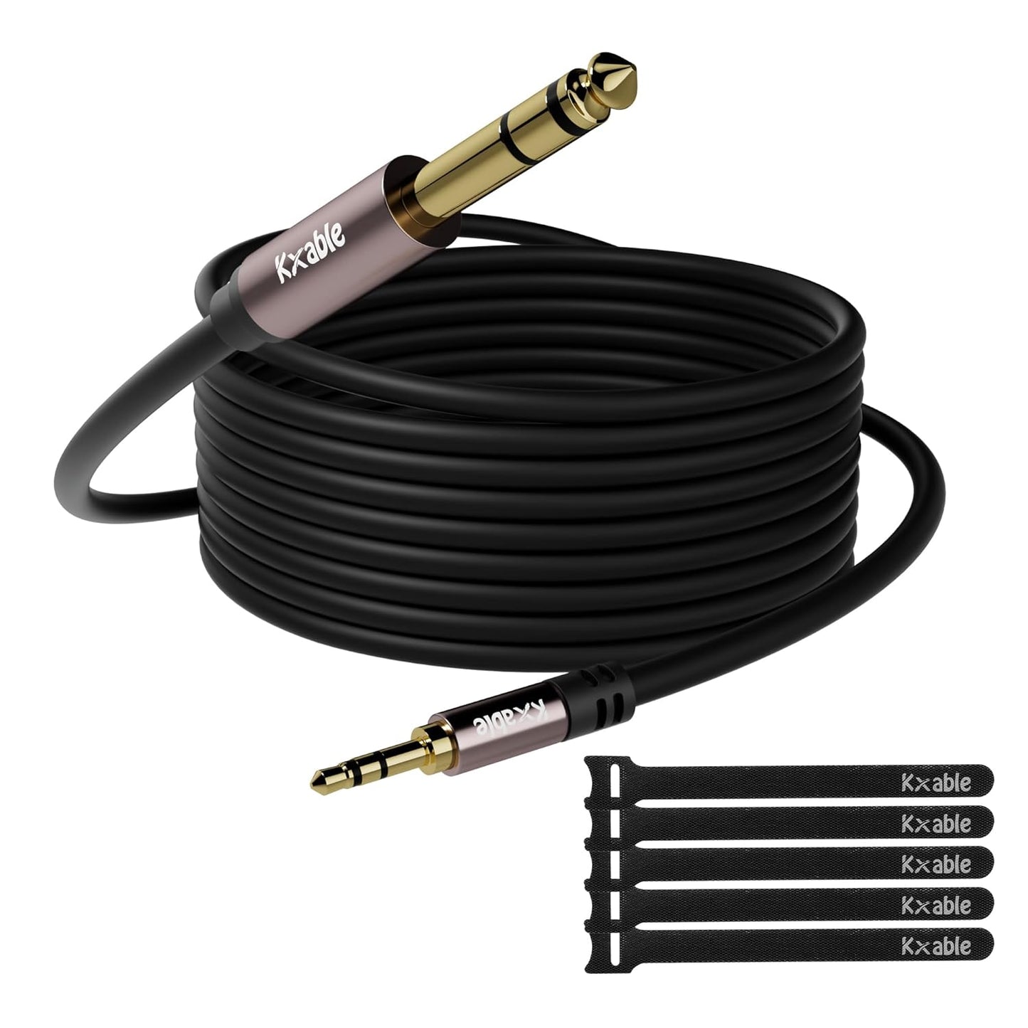 3.5mm to 6.35mm Stereo Audio Cable for Hi-Fi Sound Quality