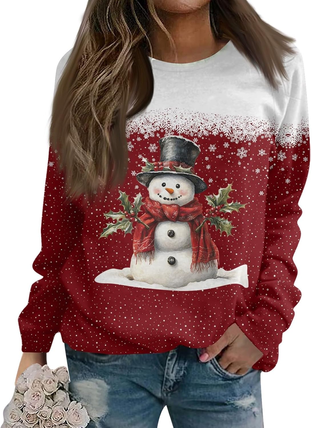 Christmas Tree Graphic Sweatshirt - Festive Fashion