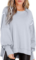 Womens Oversized Sweatshirt Crewneck Long Sleeve Pullover - Relaxed it