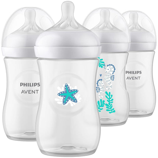 Philips Avent Sea Design Baby Bottles - 4pk, 9oz