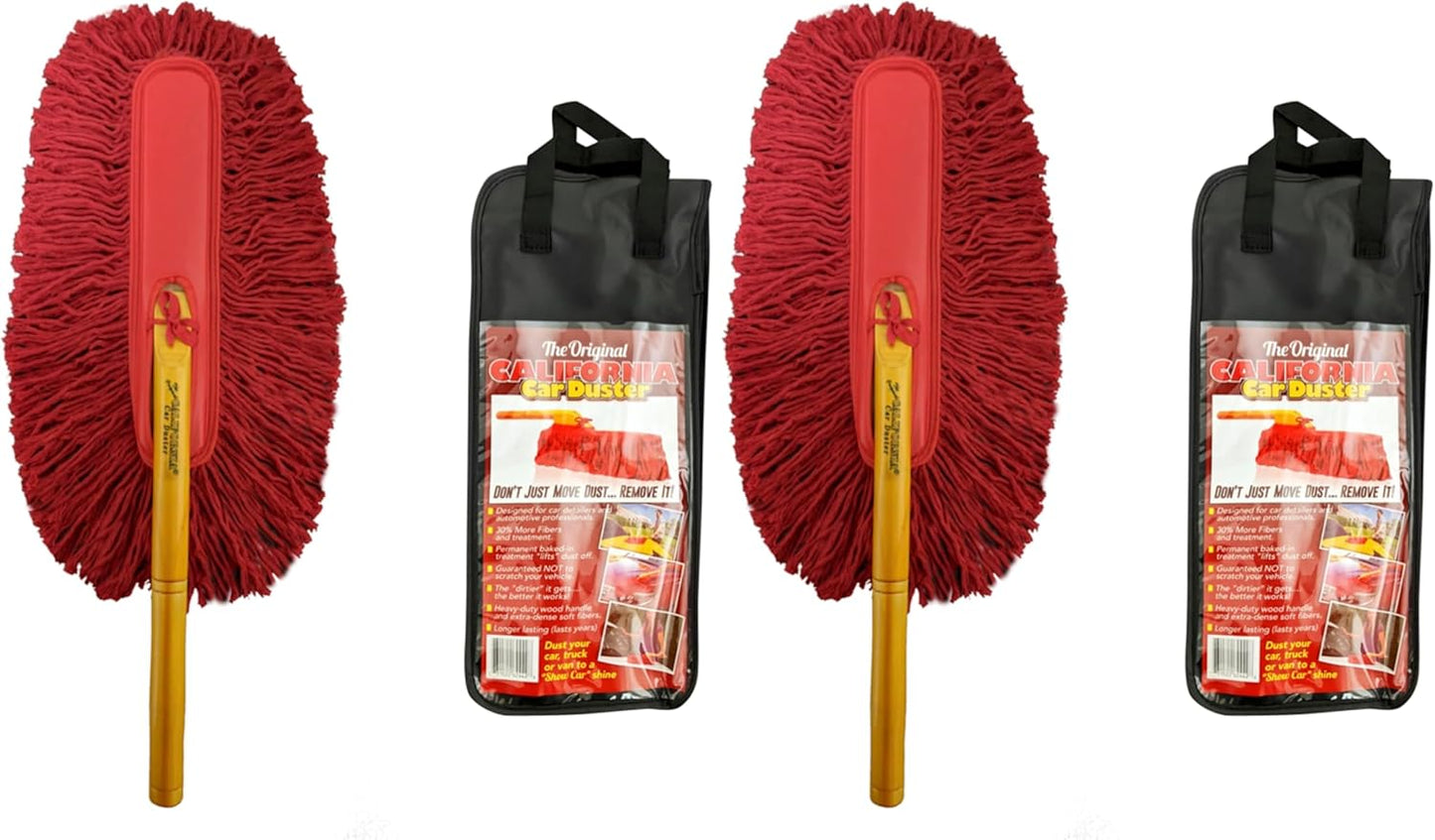 California Car Duster 62442 Standard Duster with Wooden Handle