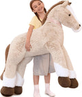Tezituor 71in Oversized Horse Plush - Life-Size 6ft Hugging Pillow