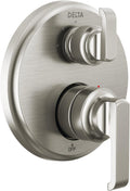 Delta Tetra Chrome Single-Function Shower Handle Trim Kit - Integrated