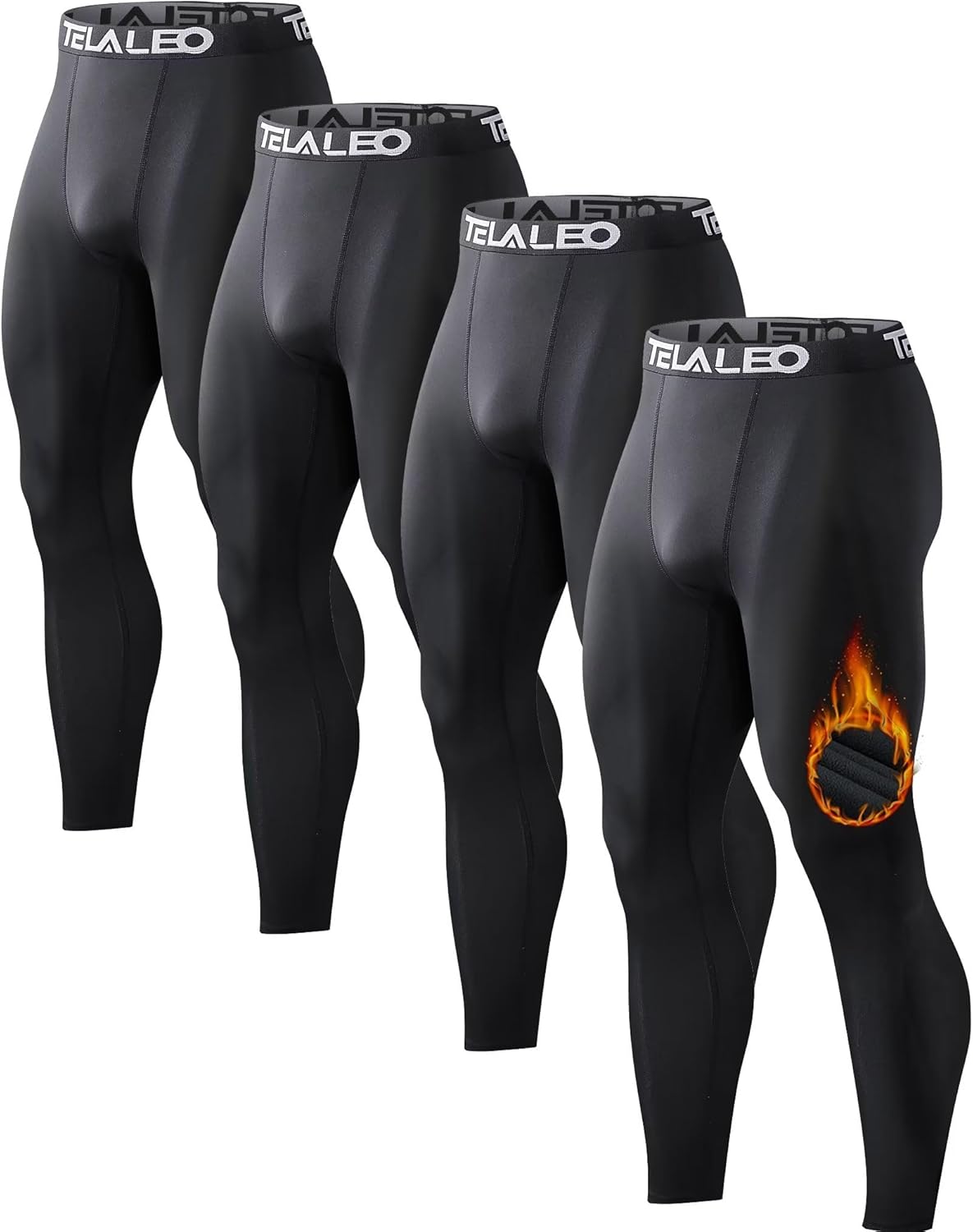 Men's Thermal Compression Pants for Cold Weather Sports Gear