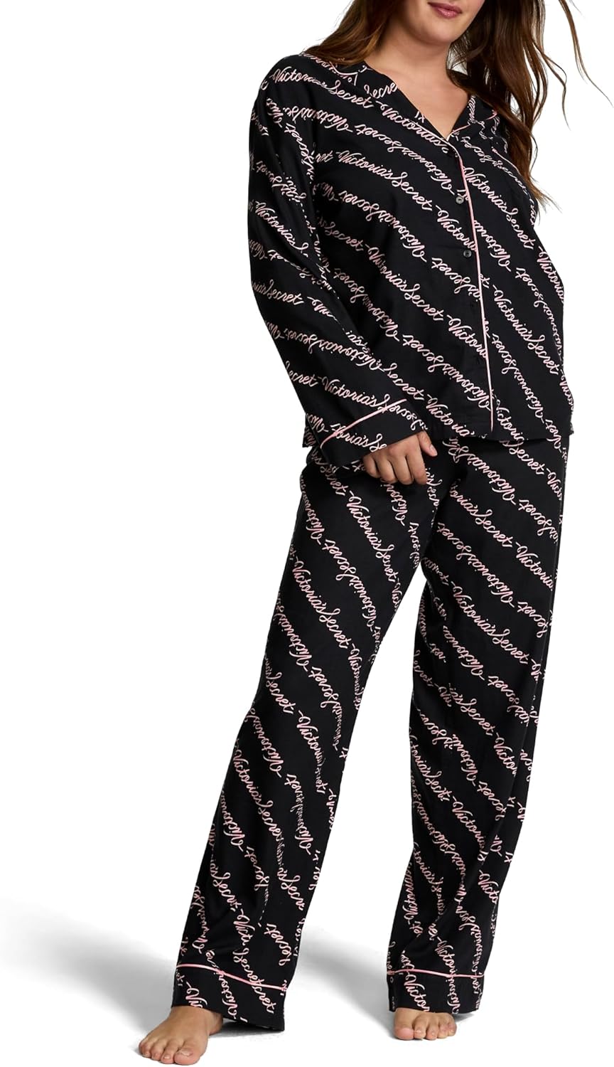 Victoria's Secret Flannel Pajama Set for Cozy Sleepwear Bliss