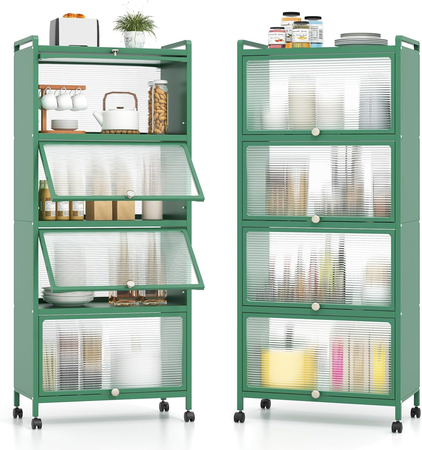 Mobile Kitchen Storage Cabinet - Organize in Style!