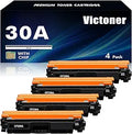 CF230A 30A Black Toner Cartridge 4 Pack - Reliable High Yield