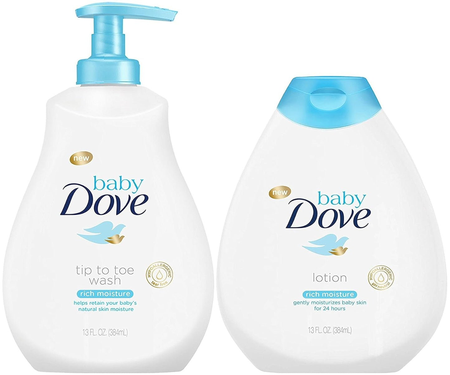 Baby Dove Rich Moisture Bundle, Gentle Cleansing & Nourishing Care