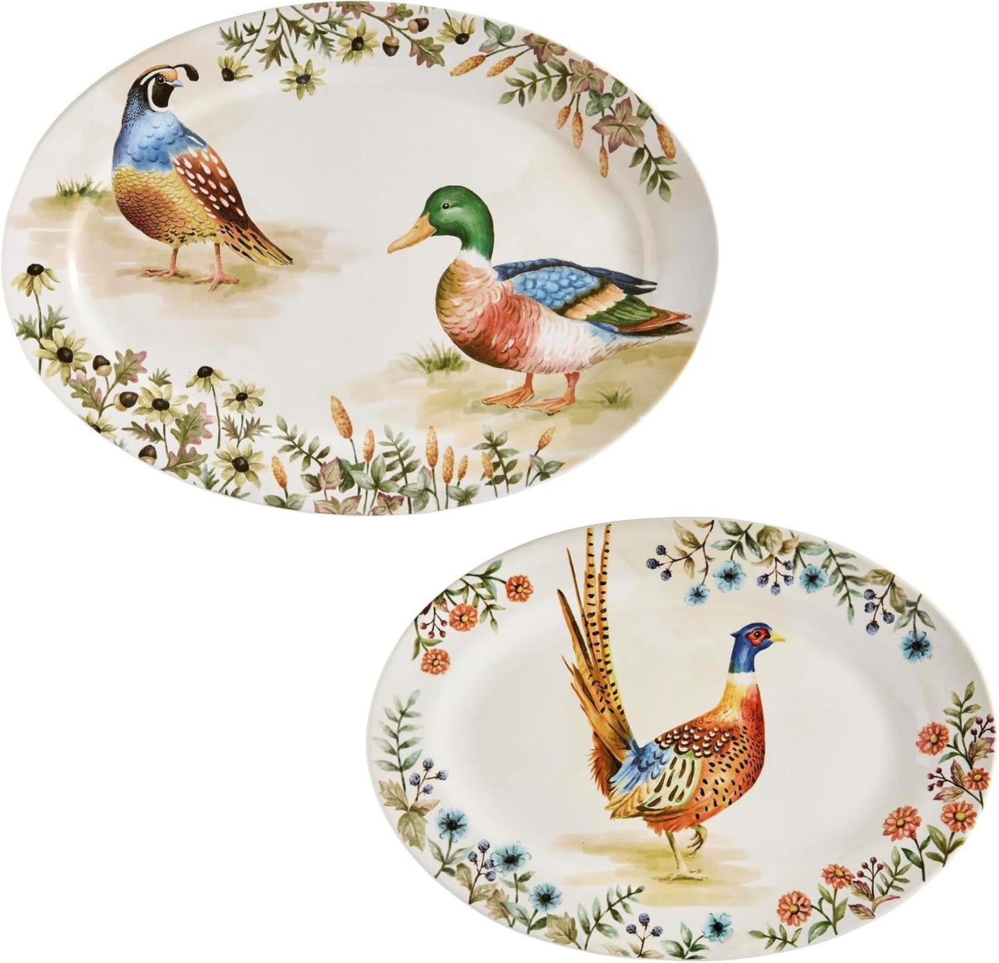 Bico Autumn Birds Oval Platters Set for Stylish Serving