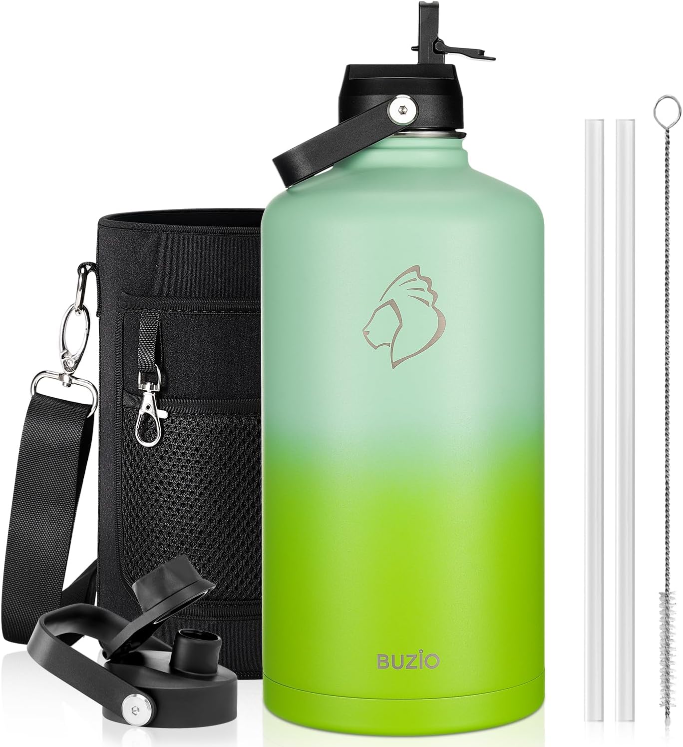 BUZIO 128oz Gallon Water Bottle: Insulated and Durable