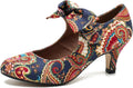 Women's Bow Heels Mary Jane Kitten Heels - Low Heel Dress Shoes