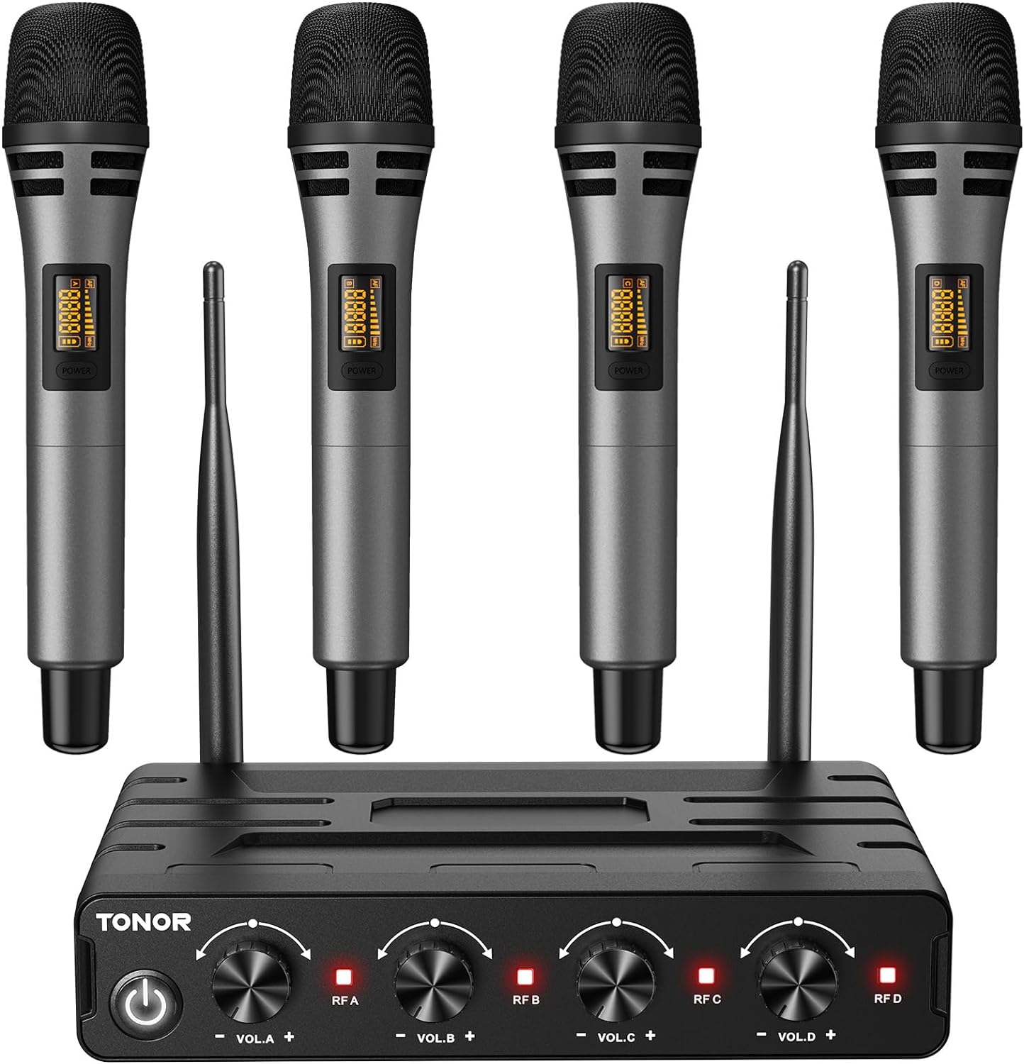 TONOR Wireless Mic System: 200FT Range, Stable Signal for Karaoke