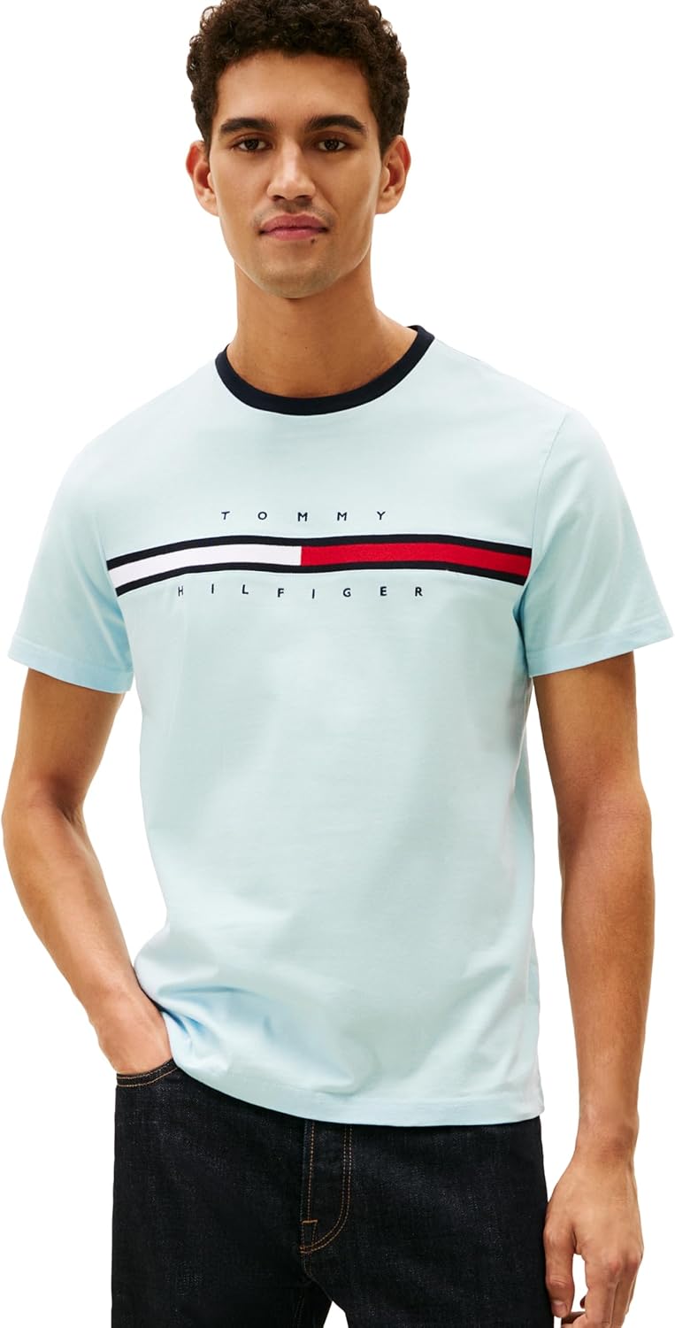 Tommy Hilfiger Men's Short Sleeve Signature Stripe T-shirt Review