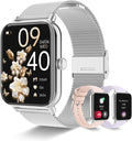 Smart Watch for Women with Bluetooth Call Answer/Dial (Silver)