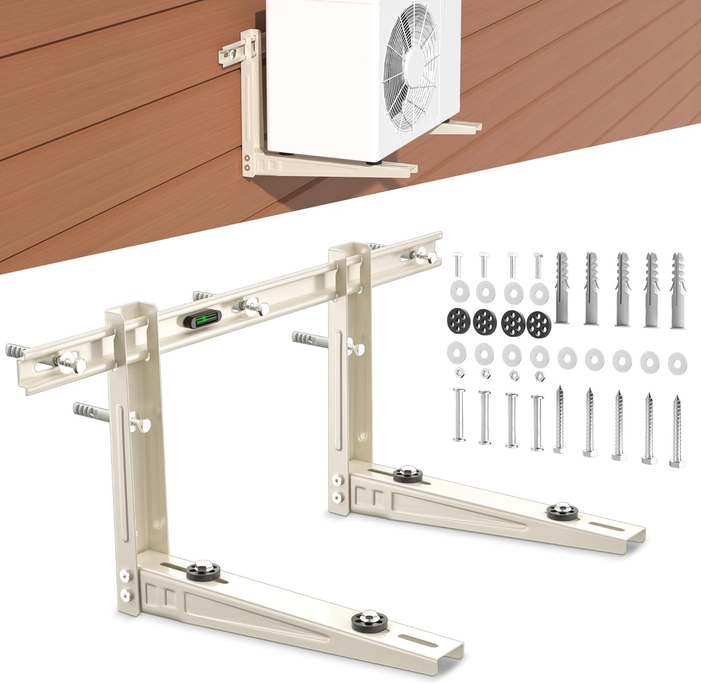 Heavy-Duty Outdoor Mini Split Bracket | Max 400 Lb Capacity