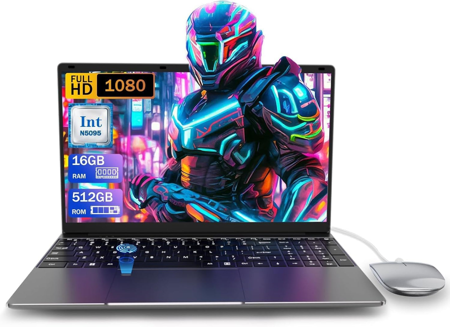 15.6 inch Laptop Computer with 16GB RAM and 512GB SSD