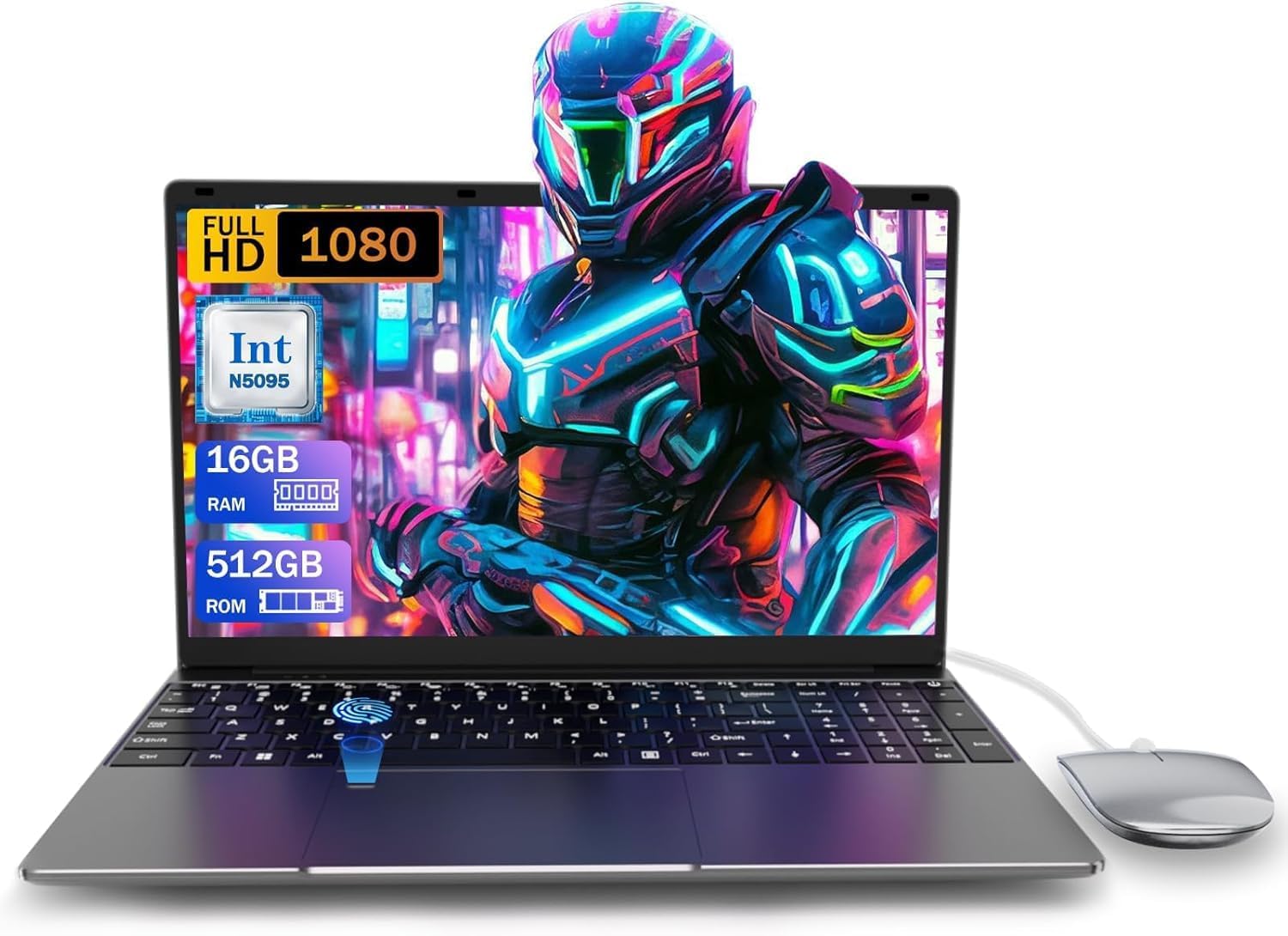 15.6 inch Laptop Computer with 16GB RAM and 512GB SSD