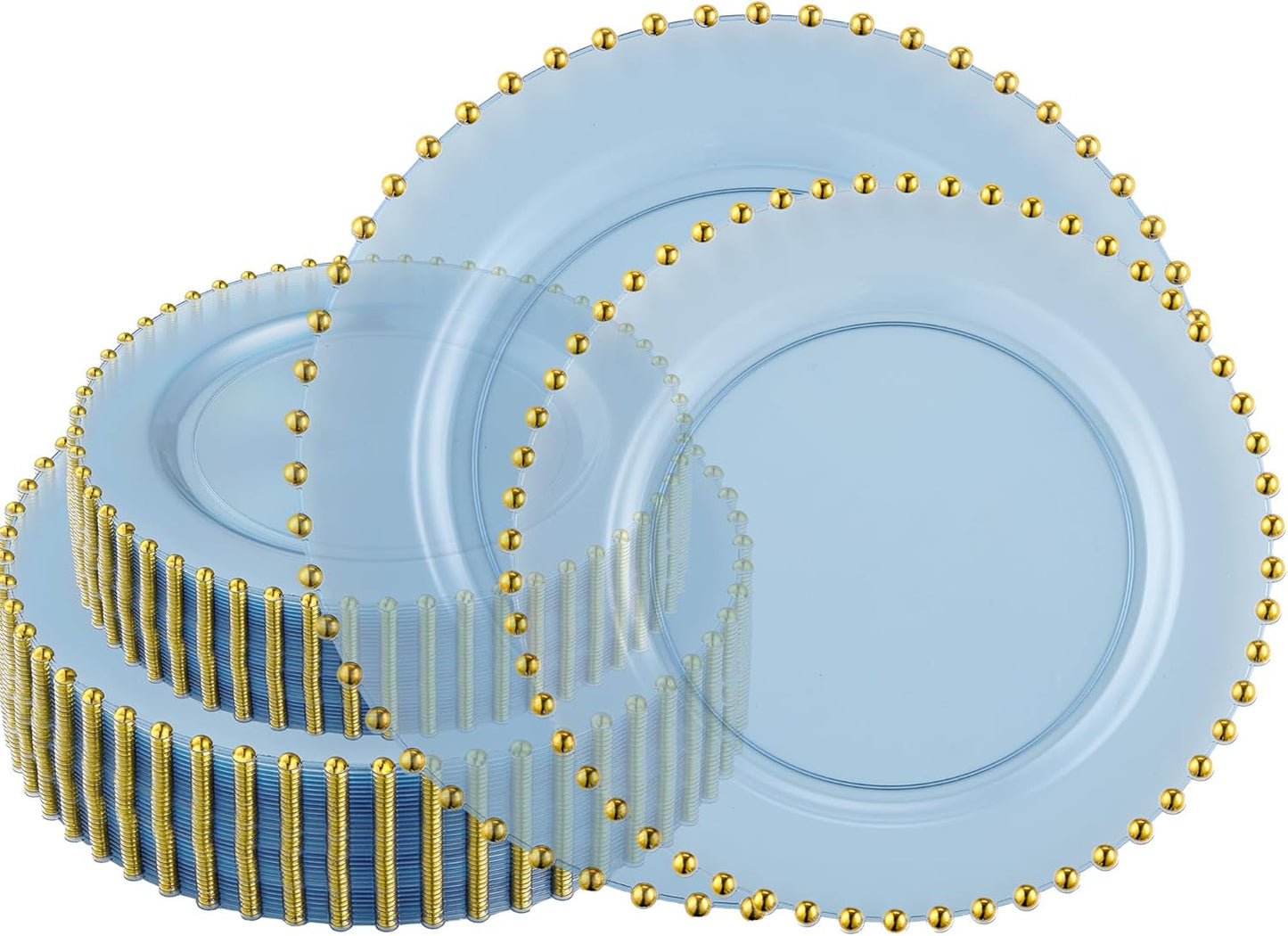 Elegant 128 Piece Combo Plastic Dinner Plates for Any Occasion